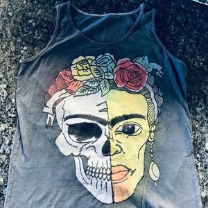Frida Day of the Dead Artist Tank Top Unisex